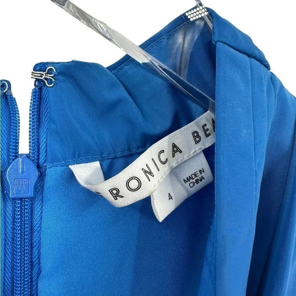 Veronica Beard Radley tiered taffeta midi dress size 4 B1085 - Picture 7 of 7